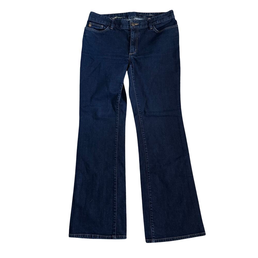 Eddie Bauer Curvy Bootcut Denim Blue Jeans Tag 12 TALL measured Size 33Wx31L